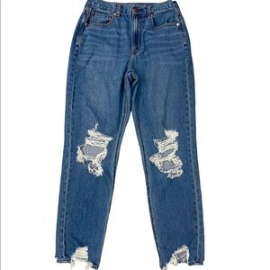 American Eagle Outfitters Mom Jean Womens Size 6 Regular Straight Leg